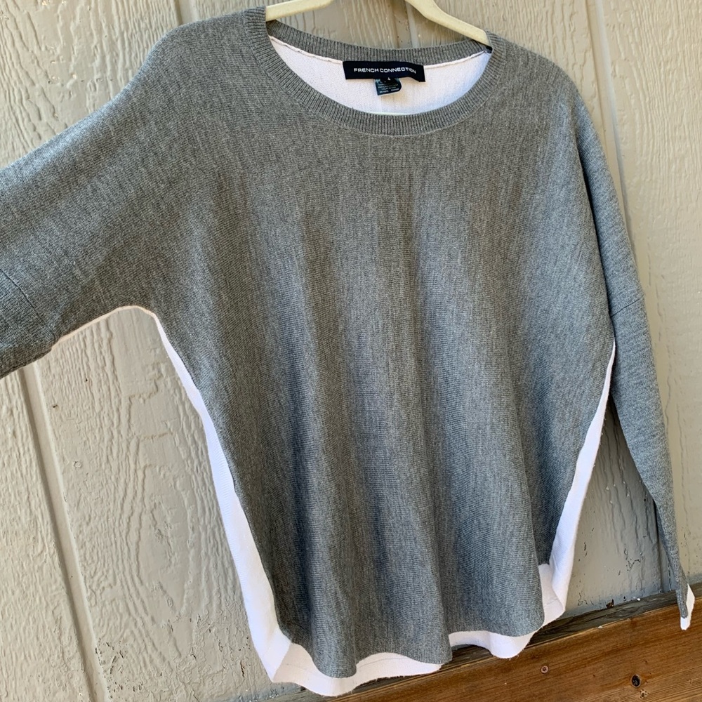 French Connection Two Tone Color Block Long Sleev… - image 4